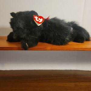 Ty Classic Licorice Kitten/Cat Stuffed Animal Plush